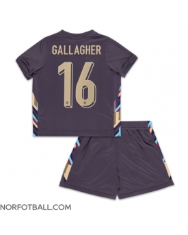 Billige Fotballdrakt England Conor Gallagher #16 Replika Bortedraktsett Barn EM 2024 Kortermet (med bukser)